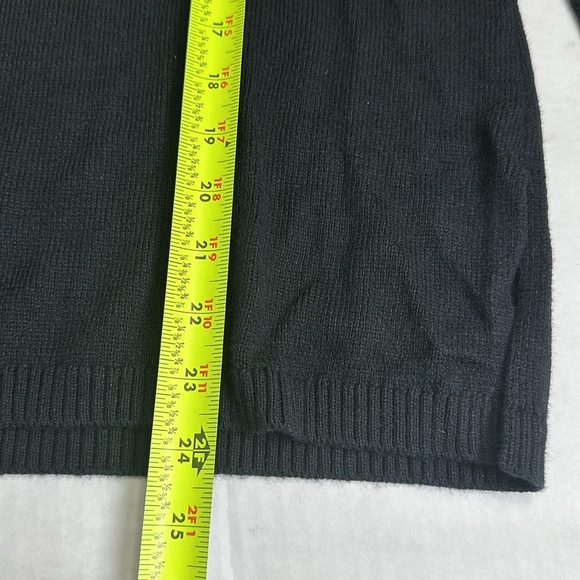 Soft Surroundings Womens Size Medium Black Long Sleeve Hooded Pullover Sweater - Picture 9 of 12